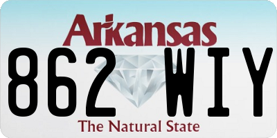 AR license plate 862WIY