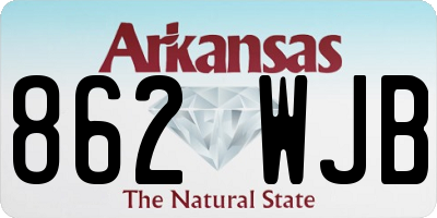 AR license plate 862WJB
