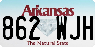 AR license plate 862WJH