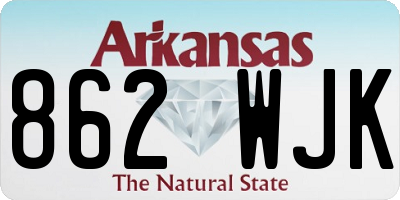 AR license plate 862WJK