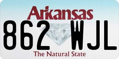 AR license plate 862WJL