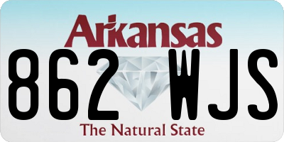 AR license plate 862WJS