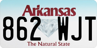 AR license plate 862WJT