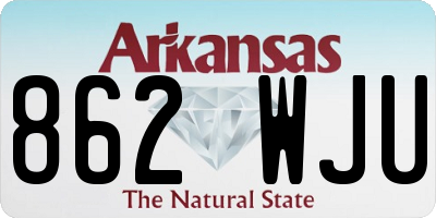AR license plate 862WJU