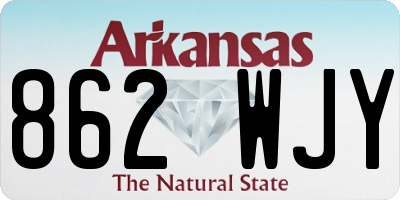 AR license plate 862WJY