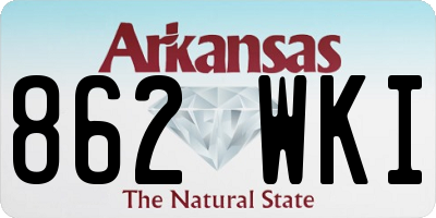 AR license plate 862WKI