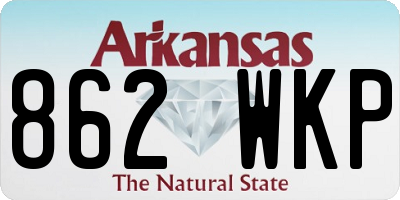AR license plate 862WKP