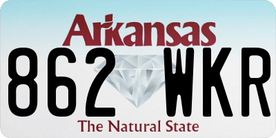 AR license plate 862WKR