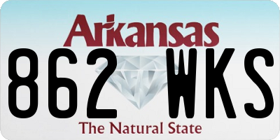 AR license plate 862WKS