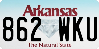AR license plate 862WKU
