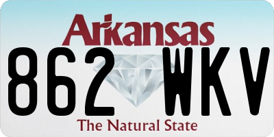 AR license plate 862WKV