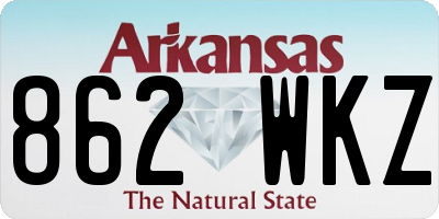 AR license plate 862WKZ