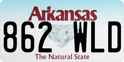 AR license plate 862WLD