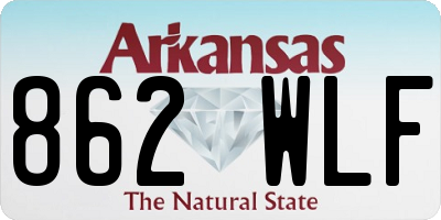 AR license plate 862WLF