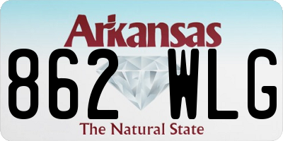 AR license plate 862WLG