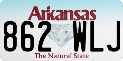 AR license plate 862WLJ
