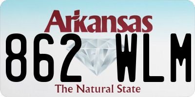 AR license plate 862WLM