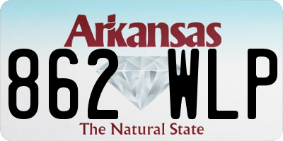 AR license plate 862WLP