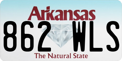 AR license plate 862WLS