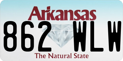 AR license plate 862WLW