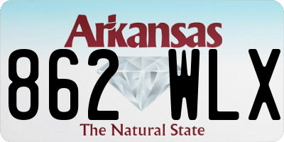 AR license plate 862WLX