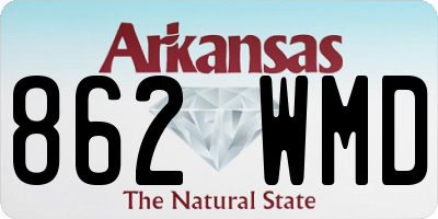 AR license plate 862WMD