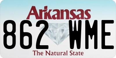 AR license plate 862WME