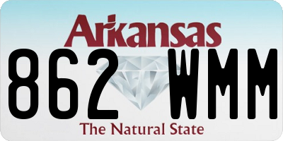 AR license plate 862WMM
