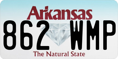 AR license plate 862WMP