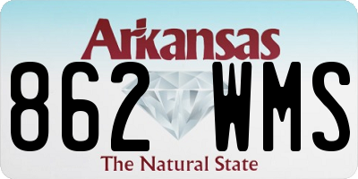 AR license plate 862WMS