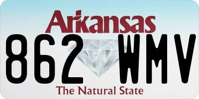 AR license plate 862WMV