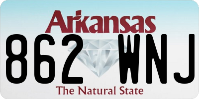 AR license plate 862WNJ