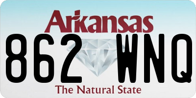 AR license plate 862WNQ