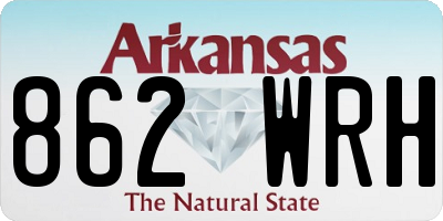 AR license plate 862WRH