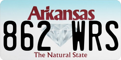 AR license plate 862WRS