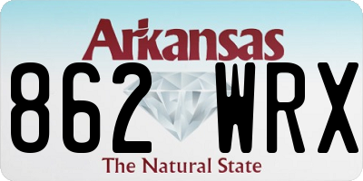 AR license plate 862WRX
