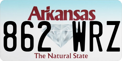 AR license plate 862WRZ