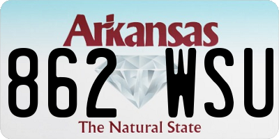 AR license plate 862WSU