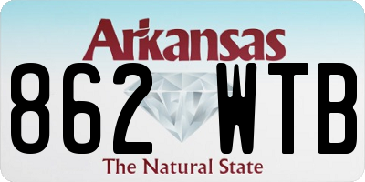 AR license plate 862WTB