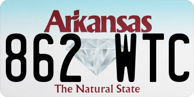 AR license plate 862WTC