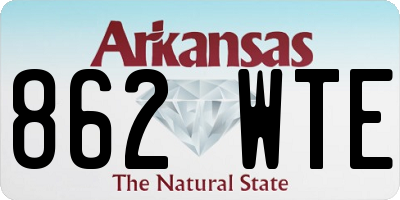 AR license plate 862WTE