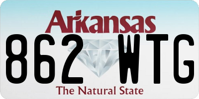 AR license plate 862WTG