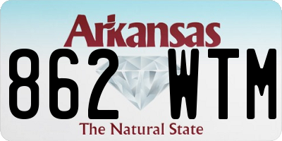 AR license plate 862WTM