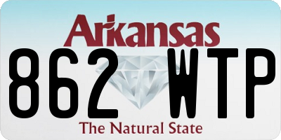 AR license plate 862WTP