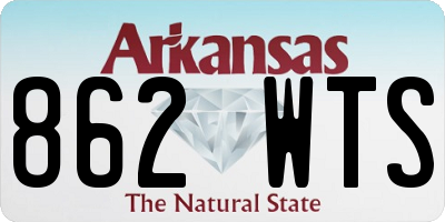 AR license plate 862WTS