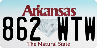 AR license plate 862WTW