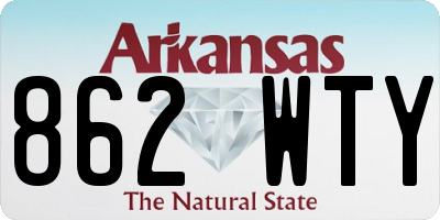 AR license plate 862WTY