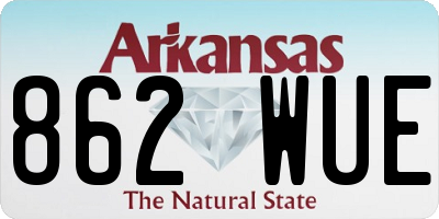 AR license plate 862WUE
