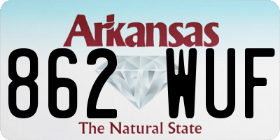 AR license plate 862WUF