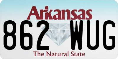 AR license plate 862WUG